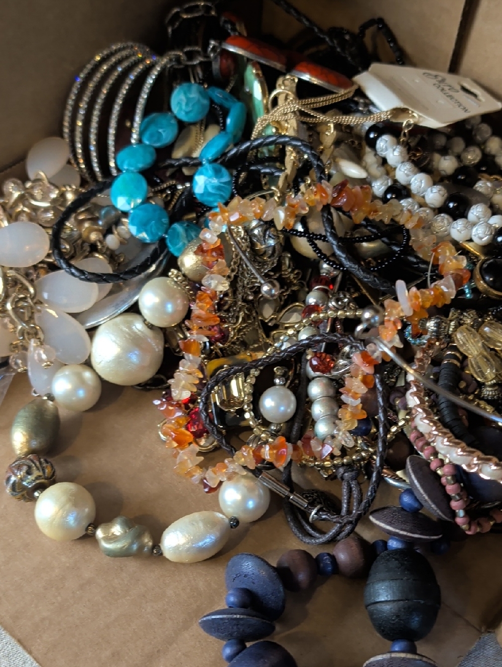 3 Lbs Mystery Craft & Wearable Jewelry Lot Mixed Jewelry